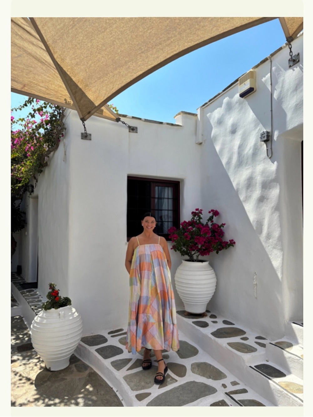 Pilcro Plaid Tent Maxi Dress